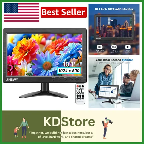 VESA Compatible 10.1" HDMI/VGA Monitor for Portable Surveillance Systems