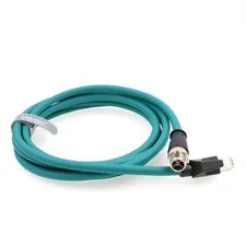 3 Meters M12 8PIN XCode Male To RJ45 Shielded Ethernet Power Cable Camera