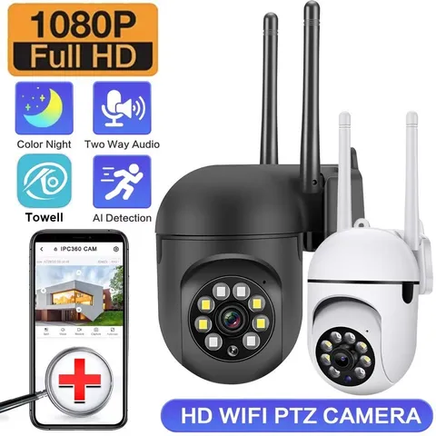 Outdoor WiFi Security Camera Color Night Vision Human Tracking Surveillance LOT