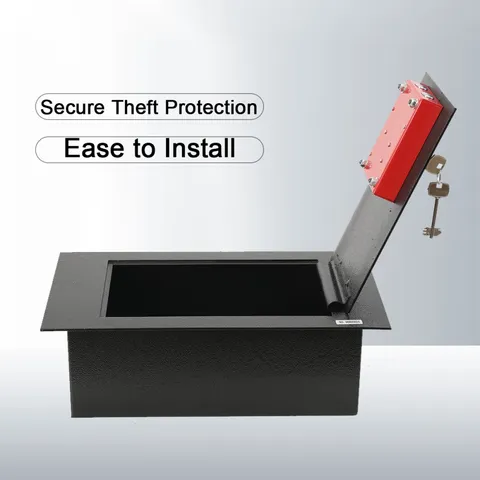 1x Steel Plate Underground Hidden Floor Safe Box for Gun Money Jewelry Security