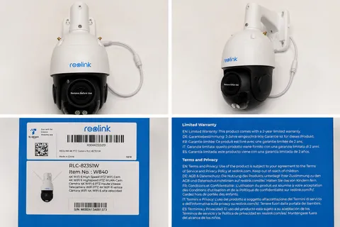 Reolink RLC-823S1W 4K WiFi 6 PTZ Camera 5X Zoom Auto Tracking Open Box