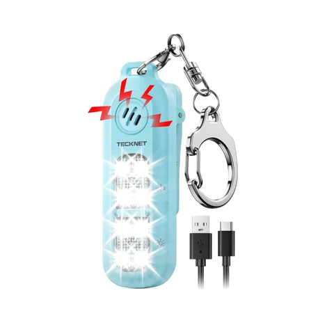 Personal Safety Alarm 135dB with SOS Strobe Light for - Rechargeable& IPX4 Wa...