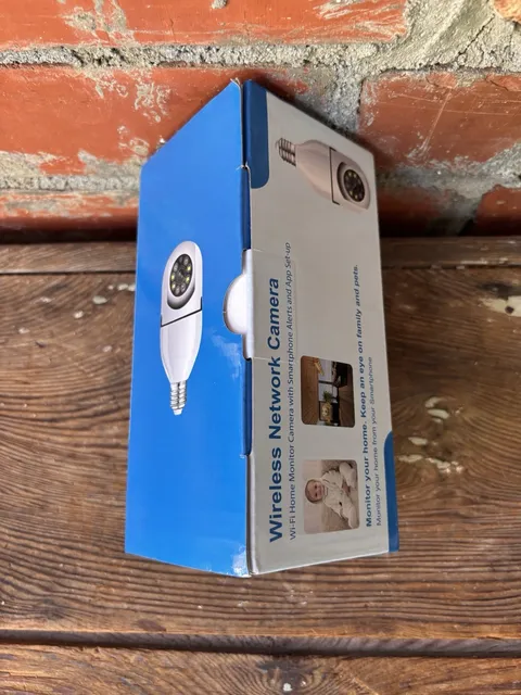 1080P Light Bulb Security Camera with Motion-Activated LED Lights, 2.4Ghz Wifi