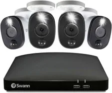Home/Business Wired DVR, 1080P Full HD Security Camera System, 8 Channels, 4 Cam