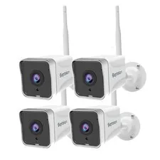 4 Pack Outdoor 2K，WiFi Cameras for Home Outside with Motion Detection Trackin...