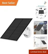 360° Adjustable 5W Solar Panel for Outdoor Battery-Powered Cameras, Easy Install