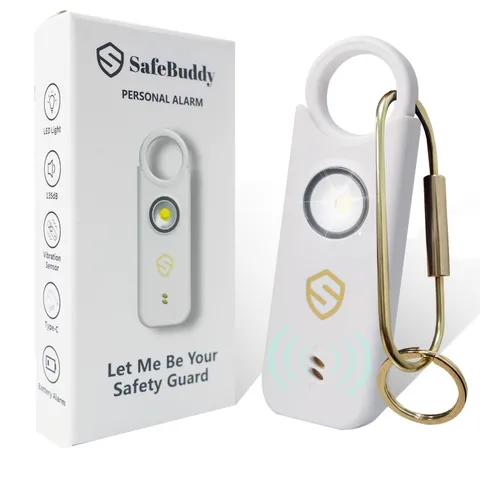 SafeBuddy Aqua Blue 140DB Alarm Keychain