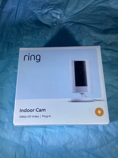 Ring Indoor Cam (2nd Gen) 1080p HD Video Plug-in Camera White NEW!