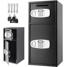 33" Strong Larger Digital Keypad Security Box W/ Safe Lock Money Jewelry