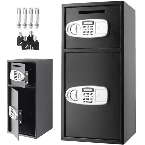 33" Strong Larger Digital Keypad Security Box W/ Safe Lock Money Jewelry