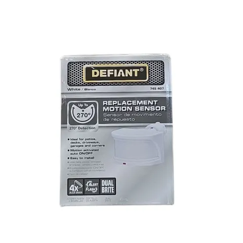 Defiant 270 Degree White Replacement Outdoor Motion Sensor