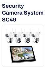 4MP Wireless Security Camera System Outdoor with Monitor for Home 10CH NVR HDD