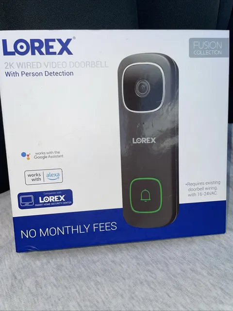 Lorex 2K Wired Wi-fi Video Doorbell 