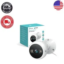 Kasa 2K+ Wired Camera - Dual-Spotlight Night Vision & Instant Notifications