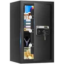 3.4 Cuft Large Home Safes Water and Fireproof, Personal Safe Fireproof Waterp...