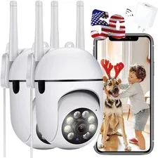 Outdoor Security Cameras, 2.4GHz & 5G WiFi Cameras for Home Security, 1080P D...