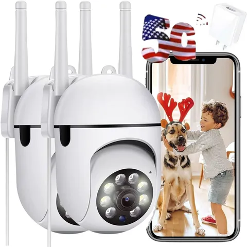 Outdoor Security Cameras, 2.4GHz & 5G WiFi Cameras for Home Security, 1080P D...
