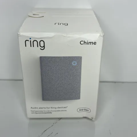 Ring Chime 3rd Gen Enhanced Audio Real-Time Alerts Home Security Easy Plug In