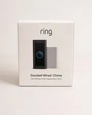 Ring Wired 1080p Video Doorbell with Chime - Black