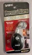 New Sealed SABRE Personal Alarm with Motion Detector Clip On Weatherproof 