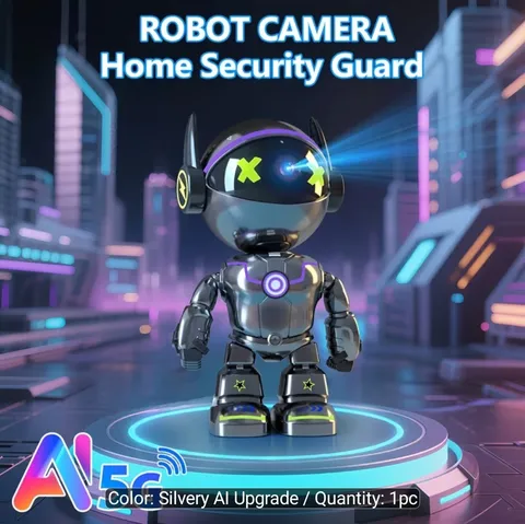 5MP HD Smart Phone Robot Camera, Indoor Cameras with Audio And Video,...