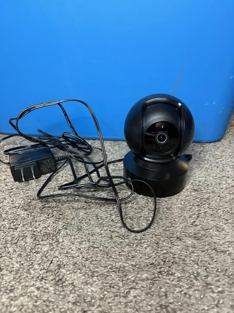 Kasa - Smart Indoor Pan-Tilt Home Security Camera, 1080p 2.4G WiFi (EC71) black