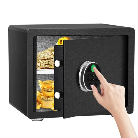 HSGCJS Biometric Fingerprint Safe Box with Digital Keypad, Security Safe for ...