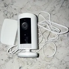 Ring Stick Up Cam Wi-Fi 1080p Indoor/Outdoor Motion Wall Plug-In White