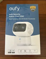 eufy Security Indoor Cam S350 4K Dual Camera Wi-Fi Pan/Tilt AI Tracking