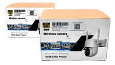 4MP PTZ Security Camera Solar Powered Wire Free Full HD