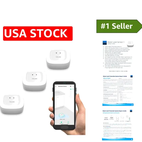 Ultimate Flood Defense: 3-Pack Water Leak Sensors with Real-Time Notifications