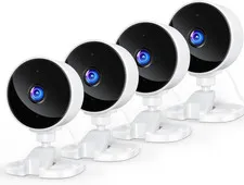 Indoor Security Camera for Baby Monitor, Home & Pets, 2.4Ghz Wifi with Motion De