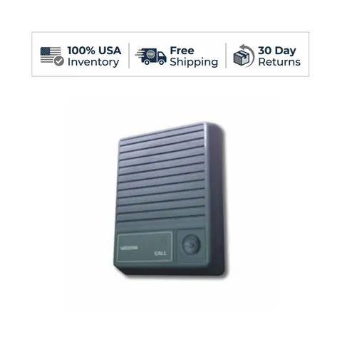 VALCOM Surface Mount Talkback Doorplate Speaker Gray Weather Resistant