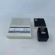 Aiphone LEM-1DLS Audio Door Intercom Set, White/Black, 1-Door