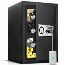 2.5 Cu Ft Fireproof Safe For Home Documents with -External Power - Steel Safe...