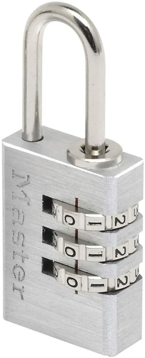 Master Lock 7620EURDCC Combination Padlock in Aluminium, Grey, 2 x 5.5 x 0.9 cm