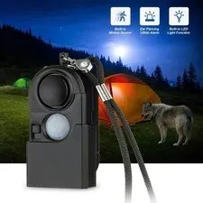 Portable Mini Motion Detector Alarm 120DB Siren SOS LED Light Security Alarm 