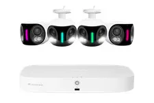 Lorex Fusion Series 4K 16 Camera Capable 2TB Wired NVR, 4 IP Dual Lens Cameras