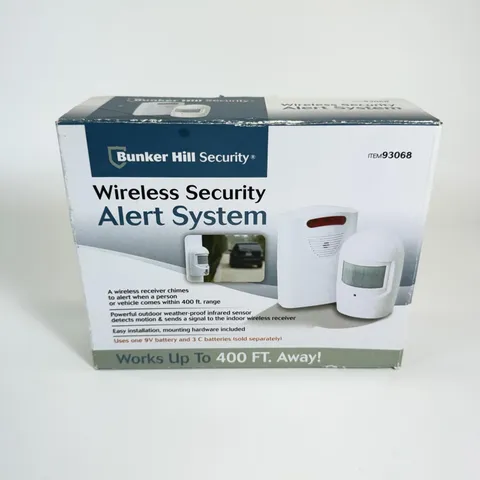 Bunker Hill Security Wireless Security Alert System 93068 White 400 FT Range