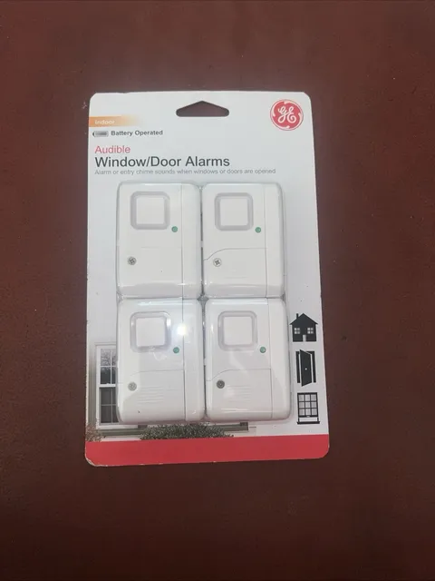 NEW! 4 Pack GE Personal Security Window Door Alarm Model 45174 Home Security