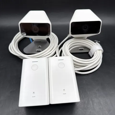 Lot (2) Xfinity XCAM2 SCHC2AEW HD Indoor Outdoor Security Camera w/ XW4 Adapter