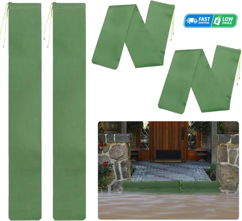 4 Pcs 3'× 6'' Long Sand Bags for Flooding - Thickened Canvas Flood 3ft-4Pcs 