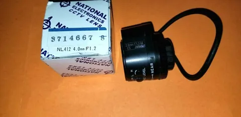 National Electronics NL412 4mm F1.2 DC Auto Iris CCTV Lens Security 