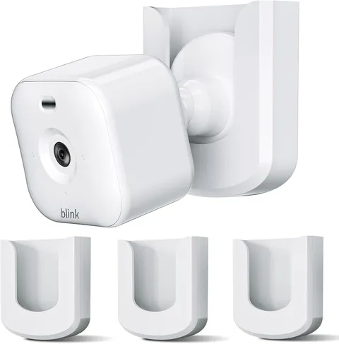 No Drill Blink Mini Camera Wall Mount 3 Pack Adhesive White