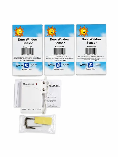 Lot of 3 X10 DS10A Door Window Sensors New In Box NIB Wireless Security