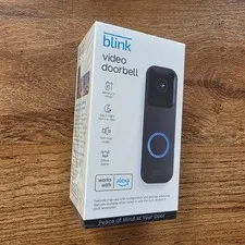 Blink Video Doorbell Wired/Wireless Two way audio HD video & Alexa New Unopened