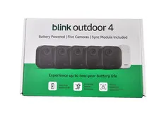 Blink Outdoor 4 Wireless HD Smart 1080p Security Camera - 5 Camera System NEW