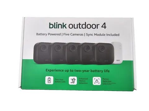 Blink Outdoor 4 Wireless HD Smart 1080p Security Camera - 5 Camera System NEW