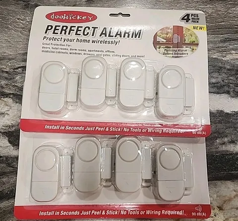 Lot Of 2 Perfect Alarm  for door window Self Adhesive Personal Home Security 