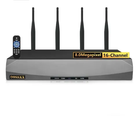 OOSSXX 8.0 Megapixel 16-Channel Wireless NVR Without HDD